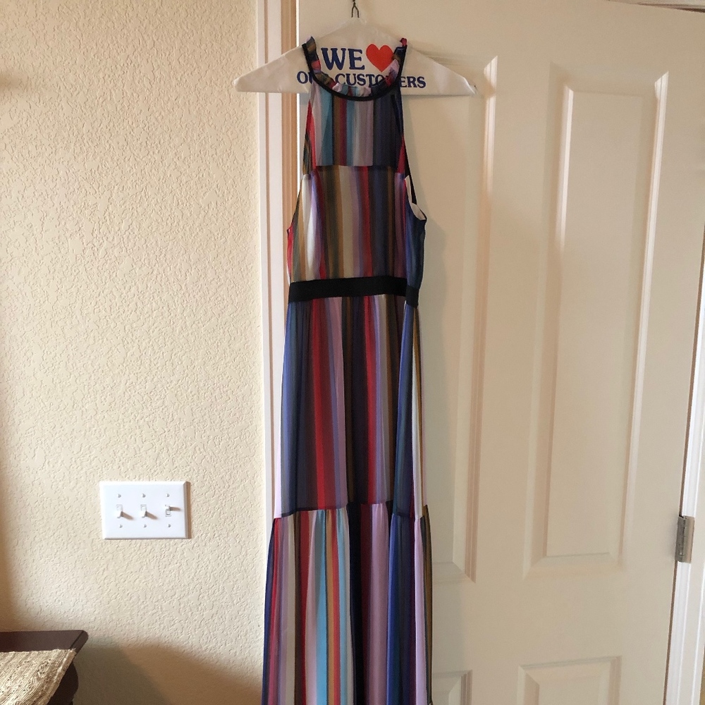 BCBGeneration Striped maxi Dress/ Gown